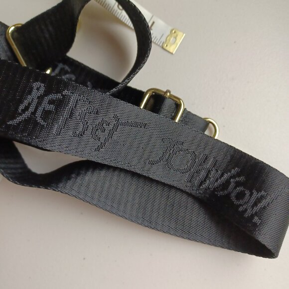 Vintage Betsey Johnson Purse Strap/Belt, Black Nylon Seatbelt Material, OSFM - Picture 6 of 6